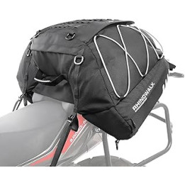 Rhinowalk Motorcycle Saddle Bags Motor Expandable Cargo Bag Powersports Rack Bag Trunk Luggage Bag 35L-50L, Black