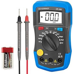 Digital Capacitor Tester Multimeter, GR-36D Professional Handheld Capacity Tester 0.1pF to 20000uF with LCD Display, Data Hold,