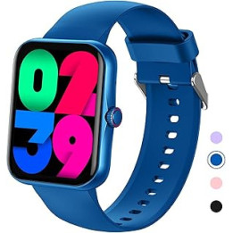 PTHTECHUS Smart Watch for Kids, Fitness Tracker Smart Watch with Bluetooth Call Voice Assistant, 100 Sports Modes, Sleep