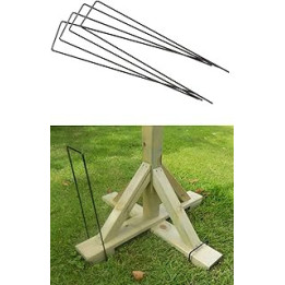 TRTO Bird Table Metal Stabiliser Pegs Securing Bird Table Anchoring Legs Set of 4