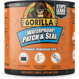 Gorilla Waterproof Patch & Seal Tape Black 3m