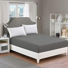 Qollection Fitted Sheet Quilt Comforter Cover 600TC Premium Quality Microfiber Wrinkle & Stain Resistant Bedding Set Ultra Soft