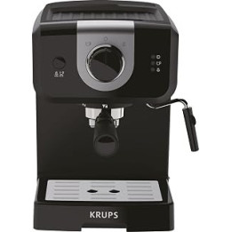 Krups Opio Steam & Pump XP320840 Espresso Coffee Machine, 1.5L, Black, Cappuccino