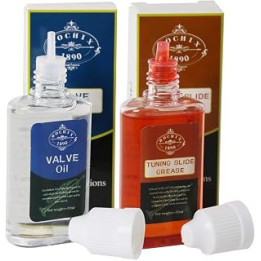 Tuning Slide Grease&Vavle Piston oil,Trumpet Cleaning and Maintenance Kit for Trumpets, Trombones, Forest Horns, Tubas,