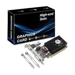 SHOWKINGS NVIDIA GT 730 Graphics Card, 4GB 128Bit GDDR3 Computer Low Profile GPU, HDMI/VGA/DVI -Output, PCIe x16 with Fan