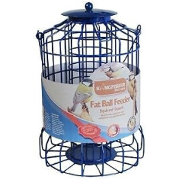ChoicefullBargain SQUIRREL GUARD BIRD FAT BALL FEEDER WIRE CAGE SQUIRREL PROOF BIRD FEEDER BLUE