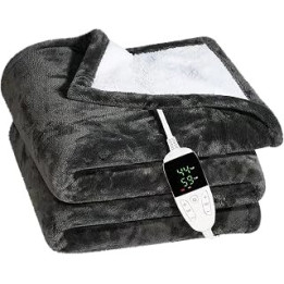 Electric Blanket Foot Warmer Body Warmer 2 4 6 10H Timing Mode Electric 6 Temperature Modes Relief Heating Pad Warming Camping