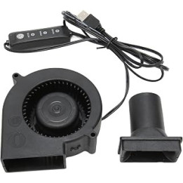 Blower Fan USB Blower Fan 3.8in 3 Speed Mode DC 5V Brushless 3800 RPM 22 CFM Computer Cooling Fan for PC Electronic 3D Printer