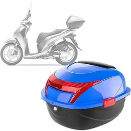 GRALES Motorcycle Boot Top Box Helmet Luggage Storage Box Storage Luggage Box with Lock for Motorbikes, Scooters and Quads