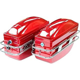 FAiruo Waterproof Motorcycle Roof Box, Motorcycle Luggage Storage Side Boot Kick Scooter Luggage, Universal Side Luggage Hard
