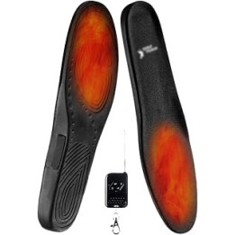 Foot Warmer Electric Heated Insoles USB Insoles Rechargeable Remote Control Foot Warmers Washable to Cut for Men and Women