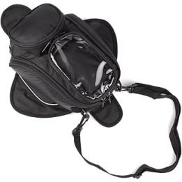 GES Magnetic Enhanced Version Motorcycle Tank Bag Waterproof Oxford Saddle Black Motorbike Bag Motorcycle Fuel Bag