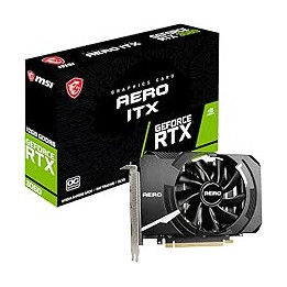 MSI GeForce RTX 3060 AERO ITX 12G OC Gaming Graphics Card - 12GB GDDR6, 1792MHz, PCI Express Gen 4, 192 Bit, 3x DP v 1.4a, HDMI
