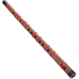 Milisten Wood Flute Authentic Chinese Wooden Bamboo Flute Traditional Chinese Musical Woodwind Instrument Key of E for Kids