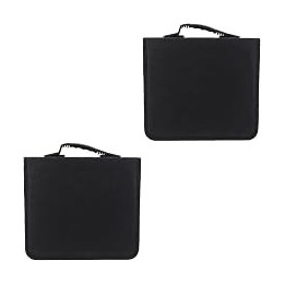 Holibanna 2pcs 240 CD case carrying case cases Organizer Bag VCD Wallet storage bag organizer purses Oxford cloth CD DVD