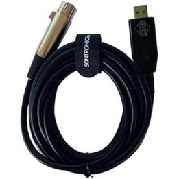 SONTRONICS XLR-USB cable for dynamic microphones, 3 metre