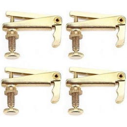 Drfeify Violin String Adjusters, 4Pcs Durable Alloy Fine Tuners String Adjusters Replacement Parts for3/4 4/4 Violin