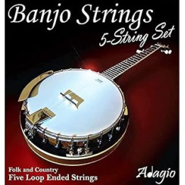 Adagio Musical Instruments Pro 5-String Banjo Strings Pack BAN5