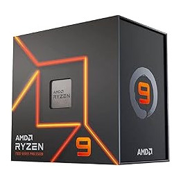 AMD Ryzen 9 7900X Retail, Noir, (AM5/12 Core/4.7GHz/76MB/170W/Radeon) - 100-000000589