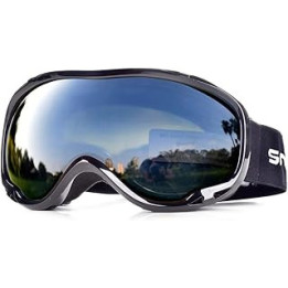 Snowledge Ski Snowboard Goggles with UV400 Protection, Skiing Snowboarding Goggles of Dual Lens with Anti Fog for Men,