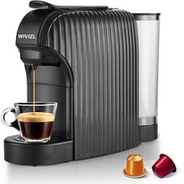WIVIZL Capsule Coffee Machine,Compatible with Nespresso Capsule,Compact Single Serve Coffee Maker,Espresso and Lungo,Automatic