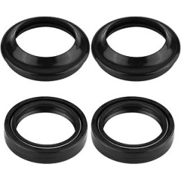 Motorcycle Motorbike Front Fork Damper Oil Seal and Dust Seal Kit 41mm x 54mm x 11mm Fit for GSX750F GSXR750 Rubber Material Bl