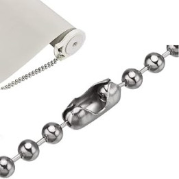 12PCS Blind Chain Connectors 4.5mm Roller Roman Vertical Blind Spare Parts Metal Ball Chain Cord Connectors fits Curtain