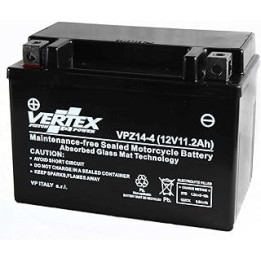 Vertex VP14-4 Sealed AGM Motorcycle/Powersport Battery, 12V, 12Ah, CCA (-18) 200, Replaces: CTX14-BS, YTX14-BS Perfect battery