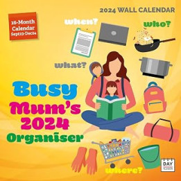 Busy Mum's Family Organiser Calendar 2024 | Square Wall Calendar | 12 Months | Dayplanner Publishing