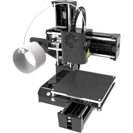 FDM Mini 3D Printer, Simple Operation 100-240V Even Heating DIY 3D Printer Kit for Home Use (UK Plug)