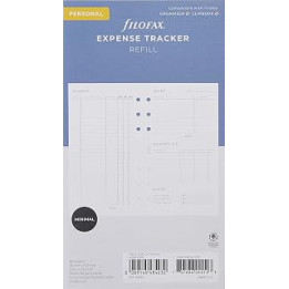 Filofax Personal Organiser Expense Tracker Refill