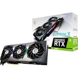 MSI GeForce RTX 3090 SUPRIM X 24G Gaming Graphics Card - 24GB GDDR6X, 1875 MHz, PCI Express Gen 4, 384-bit, 3x DP v 1.4a, HDMI
