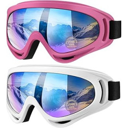 Vatefery Ski Goggles,Skiing Snowboard Goggles for Men & Women kids,Boys & Girls, Youth,Anti-glare,Anti-fog Snowboarding Snow