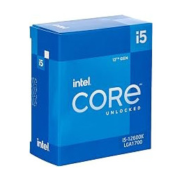Intel Core i5-12600K 12th Generation Desktop Processor (Base Clock: 3.7GHz Tuboboost: 4.9GHz, 6 cores, LGA1700, RAM DDR4 and