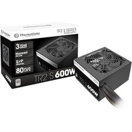 Thermaltake TR2 Series 600 W 80 Plus Certified Active PFC Power Supply Unit - Black