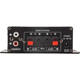 Azusumi 20W+20W 47K Resolution 12V AK170 Mini Power Amplifier with Low Distortion Rate for Audio