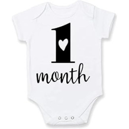 Baby Milestone, Monthly Milestones Babygrow Set, Personalised, Unisex, Baby Shower, Baby Announcement, Baby Birthday (6-9