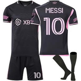 Inter Miami Messi Kit 10 Football Kit for Kids and Men Home match Football Jersey Tracksuit Shirts Shorts and Socks Set