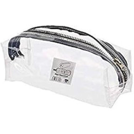 Clear Exam Pencil Case with Oil Slick Zip by ARK