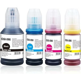 B-T Compatible 590 Ink Cartridges Replacement for GI-590 GI590 Ink Bottle with PIXMA G4511 G3501 G1400 G1500 G1510 G2400 G2500