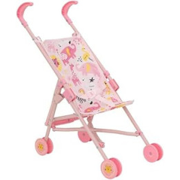 BabyBoo Single Stroller | Toy Dolls Buggy | Baby Doll Pushchair | Childrens Baby Doll Stroller Toy Umbrella Fold Stroller |