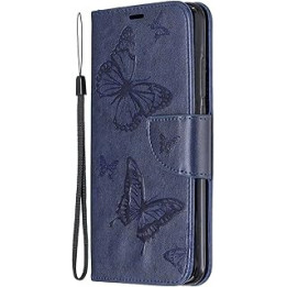 Thoankj iPhone 15 Case Shockproof, PU Leather Wallet Cover Butterfly with Stand Magnetic Card Holder Slot Money Pouch Slim