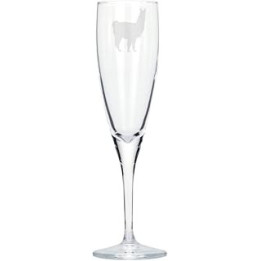 Llama Engraved Champagne Glass, Llama Gift for Men, Gift for Women