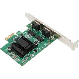Bewinner PCI-E NIC Network Card, Dual RJ45 Port Ethernet LAN 82751EB Adapter, 1000Mbps Gigabit Ethernet Converged Network