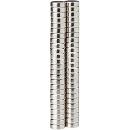 N35 Neodymium Magnet for Arts, Crafts, Model Making, DIY, Hobbies and Packaging - 6mm dia x 2mm thick - 0.49kg Pull - Pack of 50
