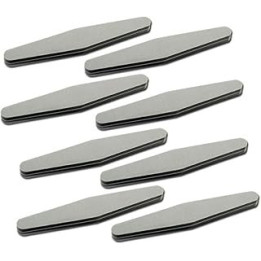 Alexnailart Professional Nail Files 10 Pack Double Sided 100 180 Grit Nail Buffering Files for Home and Salon Use Nail Styling