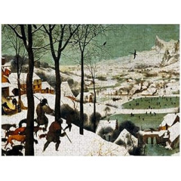 Pieter Bruegel Hunters in The Snow Jigsaw Puzzle 1000 Piece for Adults & Families Classic Jigsaw Fine Motif Photo Puzzle Art