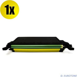 Eurotone Rebuilt Toner compatible for Samsung CLP-600 650 CLP600 CLP650 600N 650N Yellow