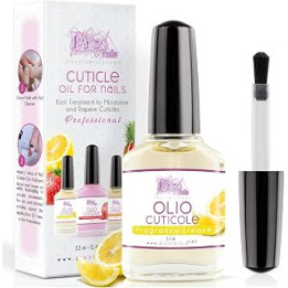 Cuticle Oil for Nails Professional Nail Treatment 12 ml - 0,4 Fl. oz - Lemon Fragrance - Moisturizing and Regenerating Oil for