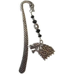 Handmade Wolf Head Metal Bookmark